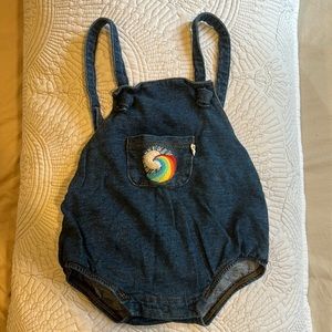 Stretchy baby overalls